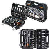 FASTER TOOLS 8825 zestaw kluczy nasadowych 94 elementów 1/2" & 1/4" CR-V