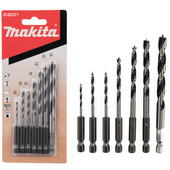 MAKITA Zestaw wierteł do drewna 2,3,4,5,6,8 uchwyt 1/4 na bit 7szt. D-62371